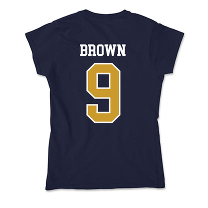 Notre Dame - NCAA Men's Ice Hockey : Cole Brown - Soft Style Women’s T-Shirt-1