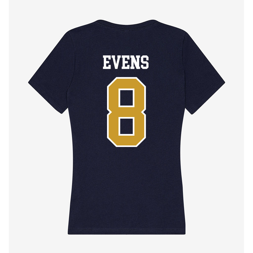 Notre Dame - NCAA Women's Volleyball : Maya Evens - Women's V-Neck T-Shirt-1