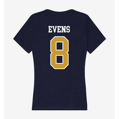 Notre Dame - NCAA Women's Volleyball : Maya Evens - Women's V-Neck T-Shirt-1
