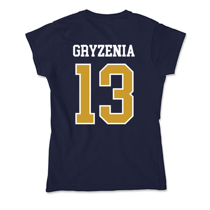 Notre Dame - NCAA Men's Lacrosse : Andrew Gryzenia - Soft Style Women’s T-Shirt-1