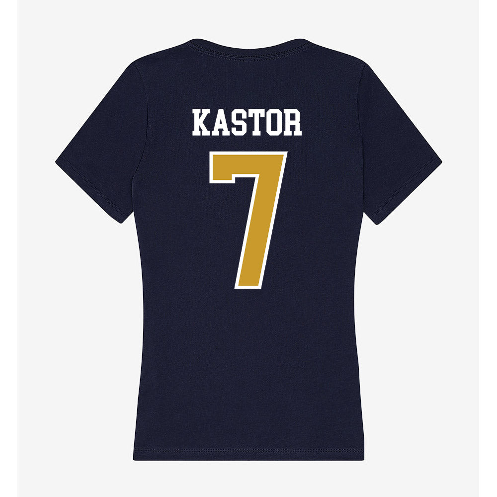 Notre Dame - NCAA Softball : Micaela Kastor - Women's V-Neck T-Shirt-1