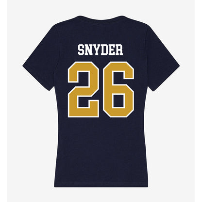 Notre Dame - NCAA Baseball : Garrett Snyder - Women's V-Neck T-Shirt-1