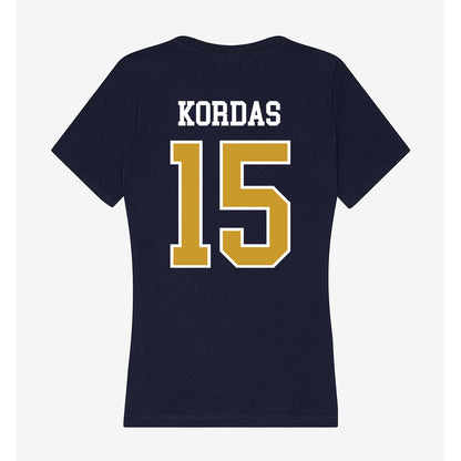 Notre Dame - NCAA Women's Volleyball : Mae Kordas - Women's V-Neck T-Shirt-1