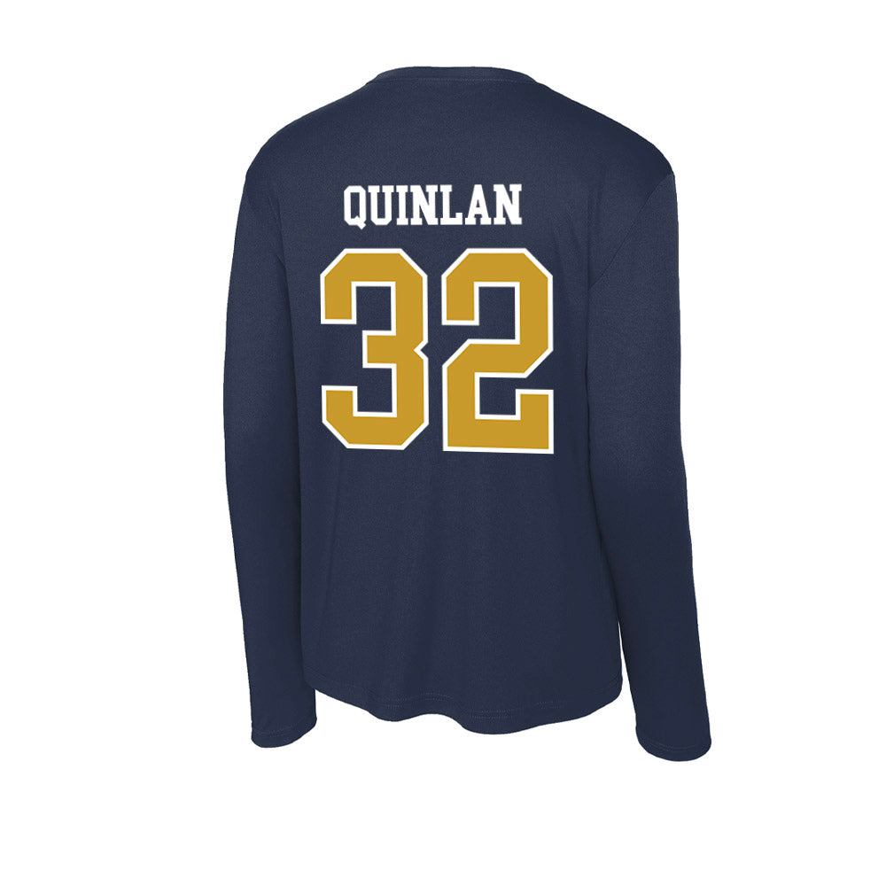 Notre Dame - NCAA Men's Ice Hockey : Patrick Quinlan - Activewear Long Sleeve T-Shirt-1