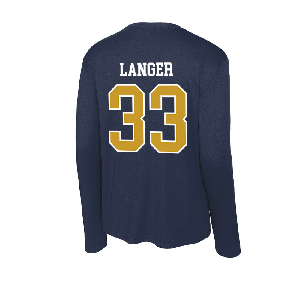 Notre Dame - NCAA Women's Volleyball : Grace Langer - Activewear Long Sleeve T-Shirt-1