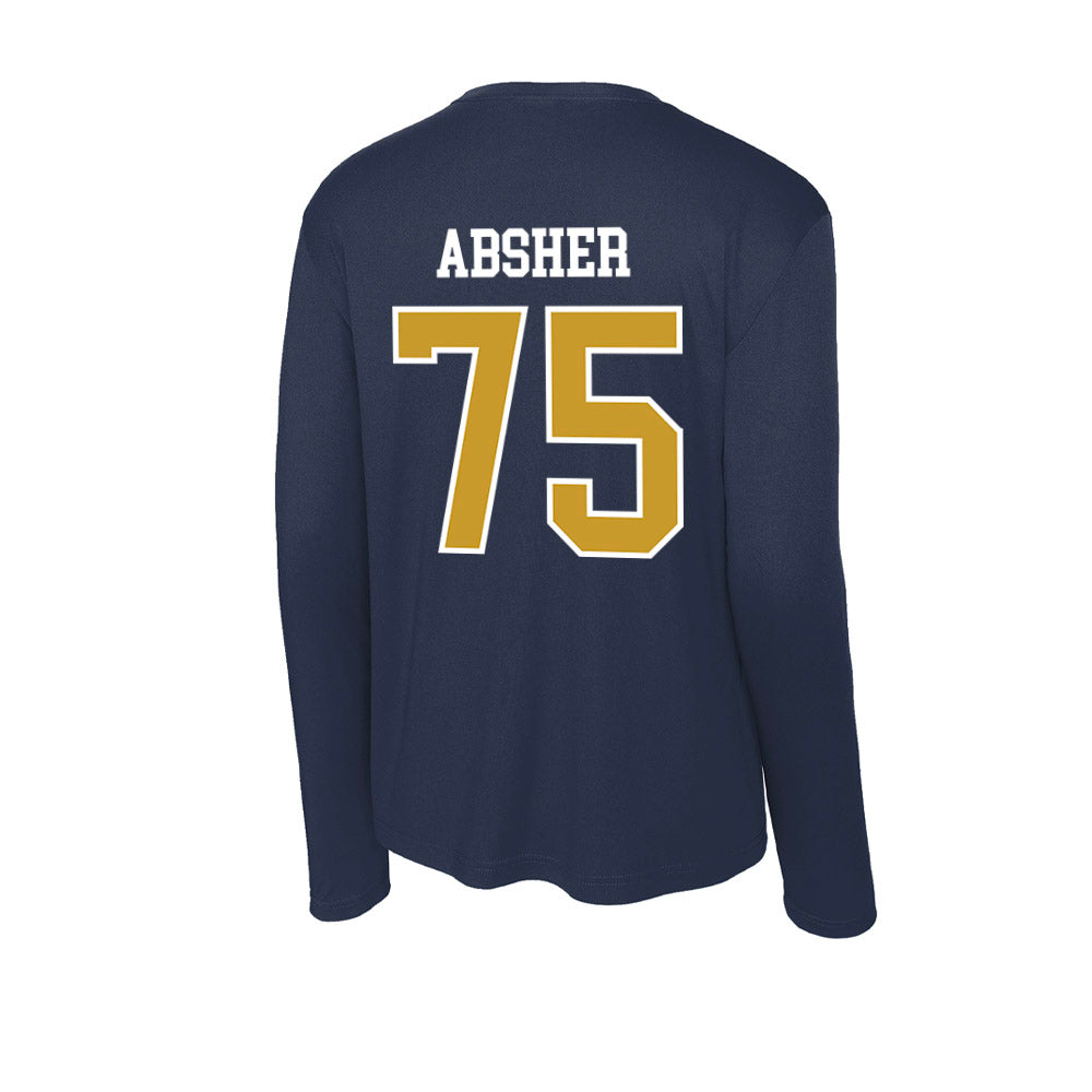 Notre Dame - NCAA Football : Sullivan Absher - Activewear Long Sleeve T-Shirt-1