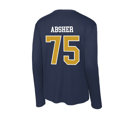 Notre Dame - NCAA Football : Sullivan Absher - Activewear Long Sleeve T-Shirt-1