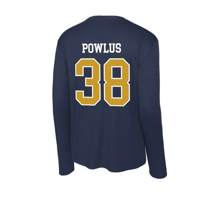 Notre Dame - NCAA Football : Tommy Powlus - Activewear Long Sleeve T-Shirt-1