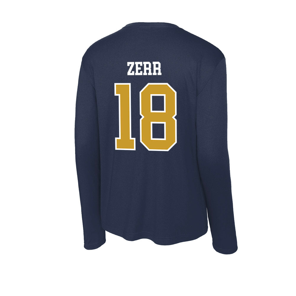 Notre Dame - NCAA Baseball : Aiden Zerr - Activewear Long Sleeve T-Shirt-1