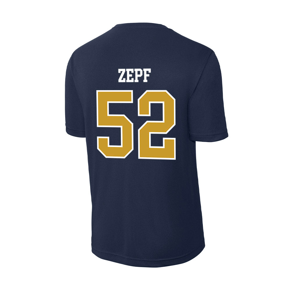 Notre Dame - NCAA Men's Lacrosse : Alex Zepf - Activewear T-Shirt-1