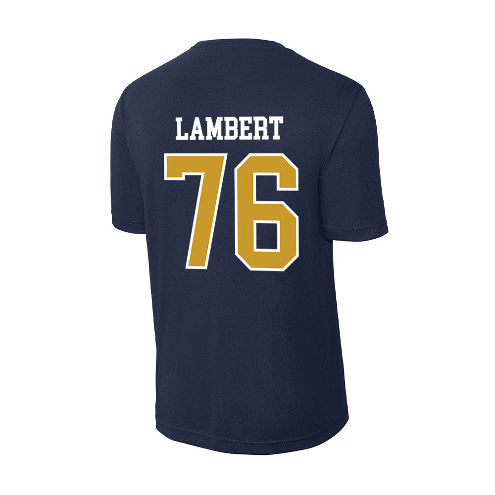 Notre Dame - NCAA Football : Guerby Lambert - Activewear T-Shirt-1