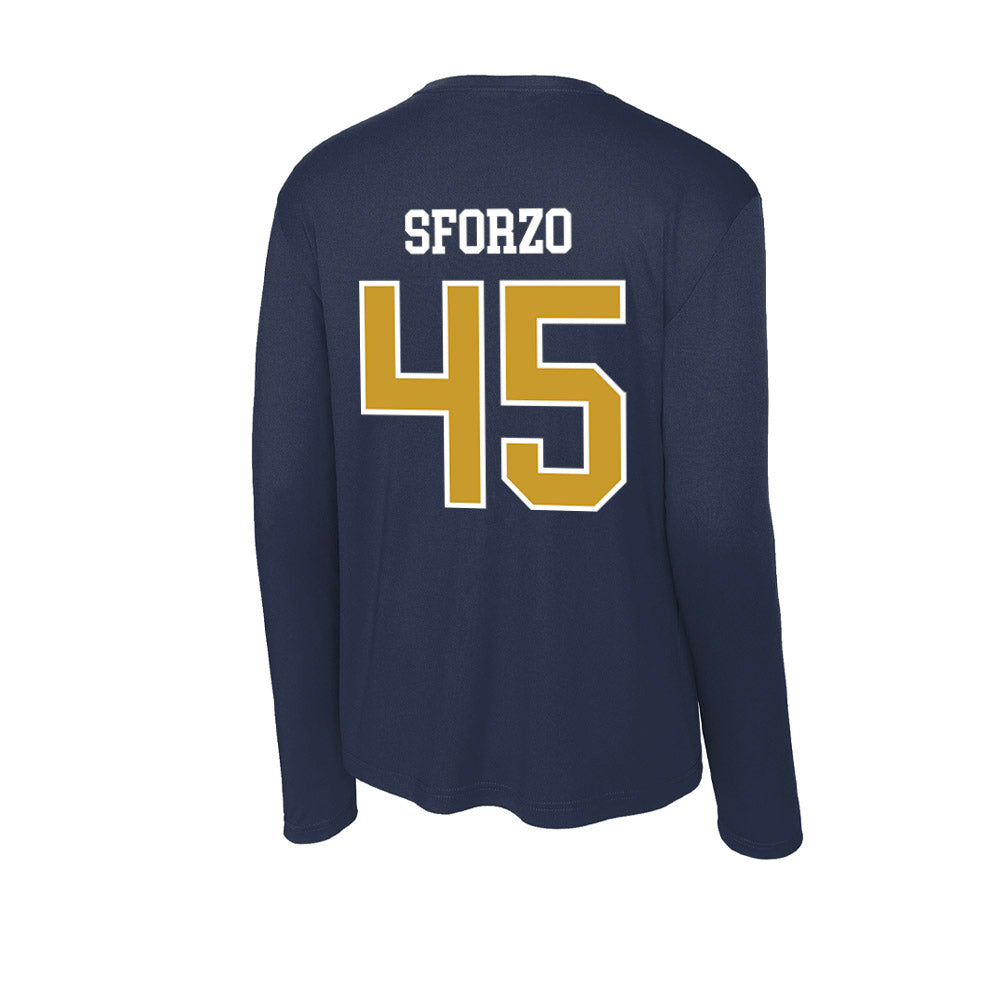 Notre Dame - NCAA Men's Lacrosse : Ryan Sforzo - Activewear Long Sleeve T-Shirt-1