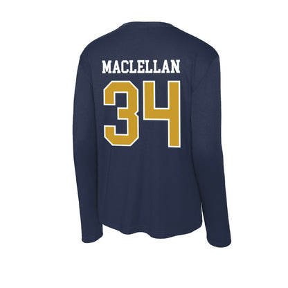 Notre Dame - NCAA Men's Basketball : Matthew MacLellan - Activewear Long Sleeve T-Shirt-1