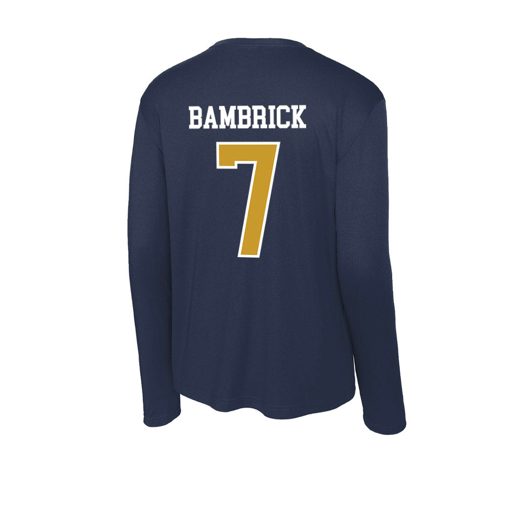 Notre Dame - NCAA Men's Lacrosse : Joey Bambrick - Activewear Long Sleeve T-Shirt-1
