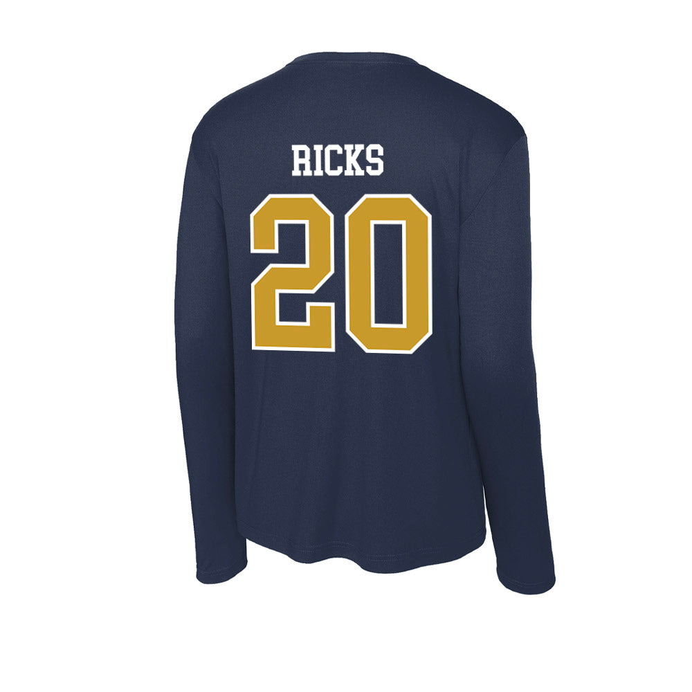 Notre Dame - NCAA Baseball : Caleb Ricks - Activewear Long Sleeve T-Shirt-1