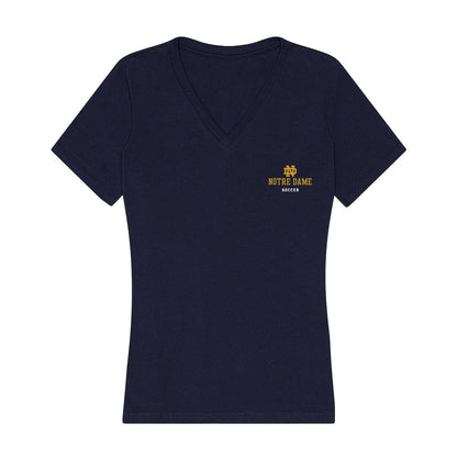 Notre Dame - NCAA Men's Soccer : Vlad Walent - Women's V-Neck T-Shirt-0
