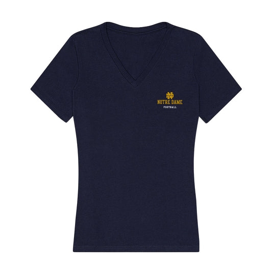 Notre Dame - NCAA Football : Andrew Kros - Women's V-Neck T-Shirt-0