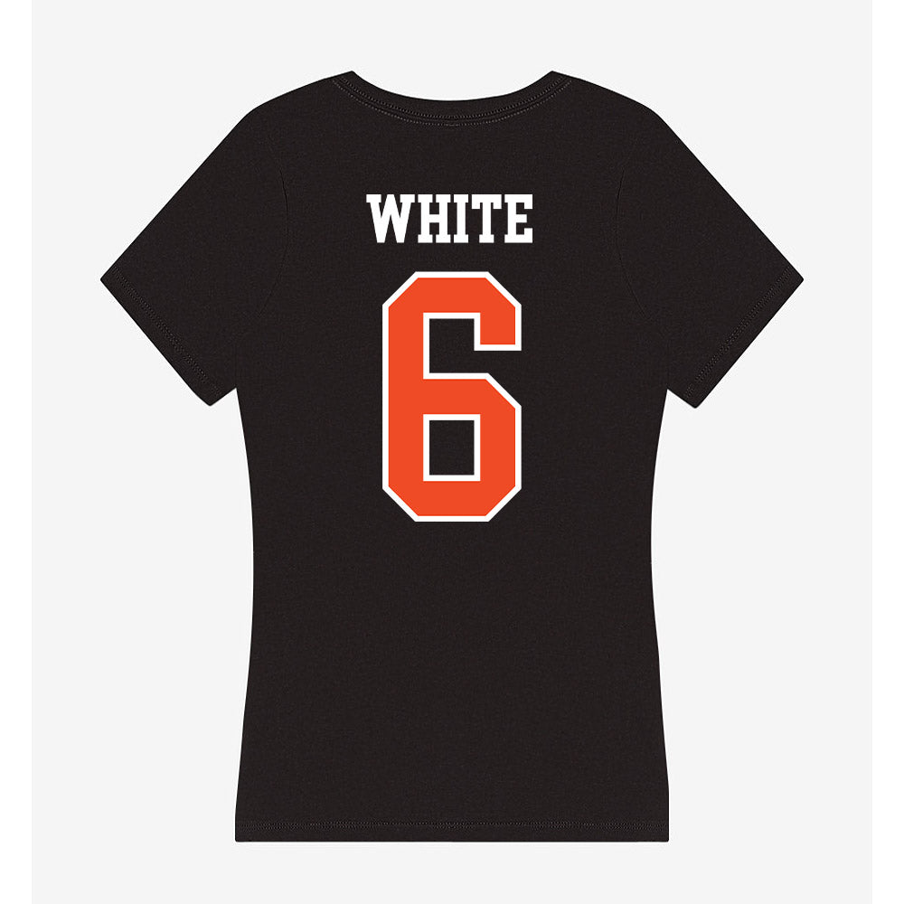 Virginia - NCAA Men's Basketball : Jacari White - Women's V-Neck T-Shirt-1