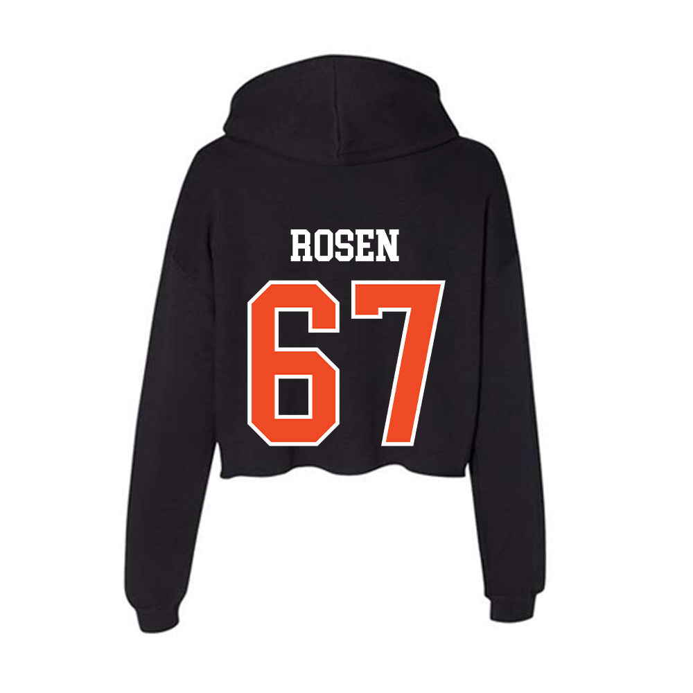 Virginia - NCAA Football : Will Rosen - Women's Crop Fleece Hoodie-1