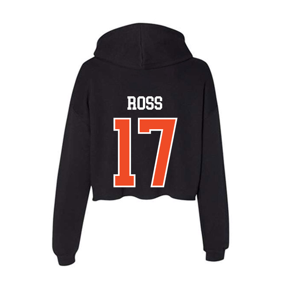 Virginia - NCAA Football : Justin Ross - Women's Crop Fleece Hoodie-1