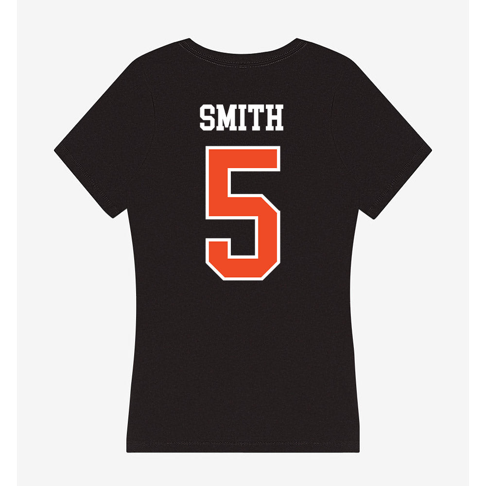 Virginia - NCAA Women's Basketball : Sa'Myah Smith - Women's V-Neck T-Shirt-1