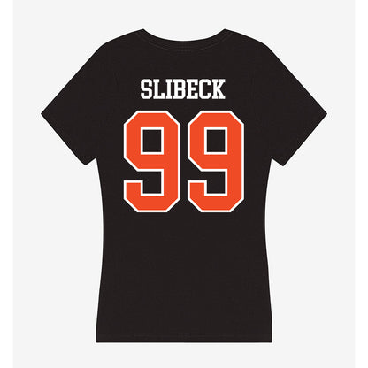 Virginia - NCAA Football : Elijah Slibeck - Women's V-Neck T-Shirt-1