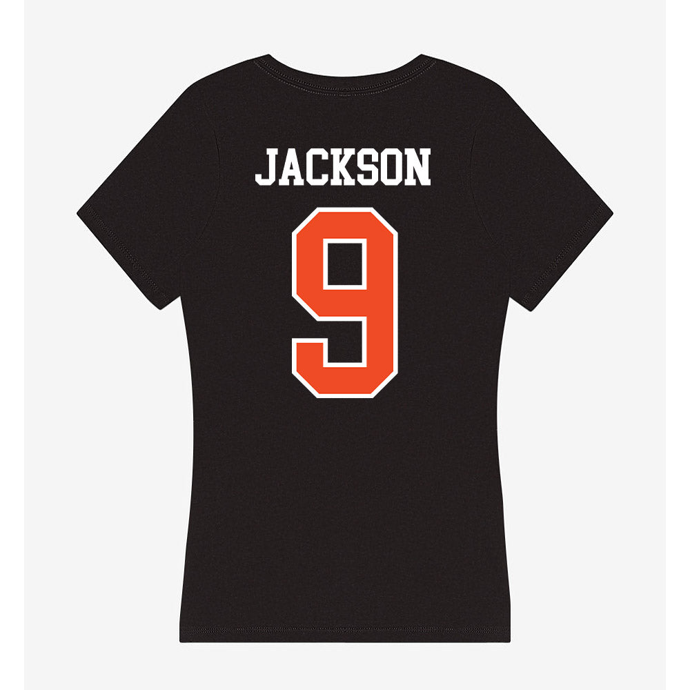 Virginia - NCAA Football : Jermarian Jackson - Women's V-Neck T-Shirt-1