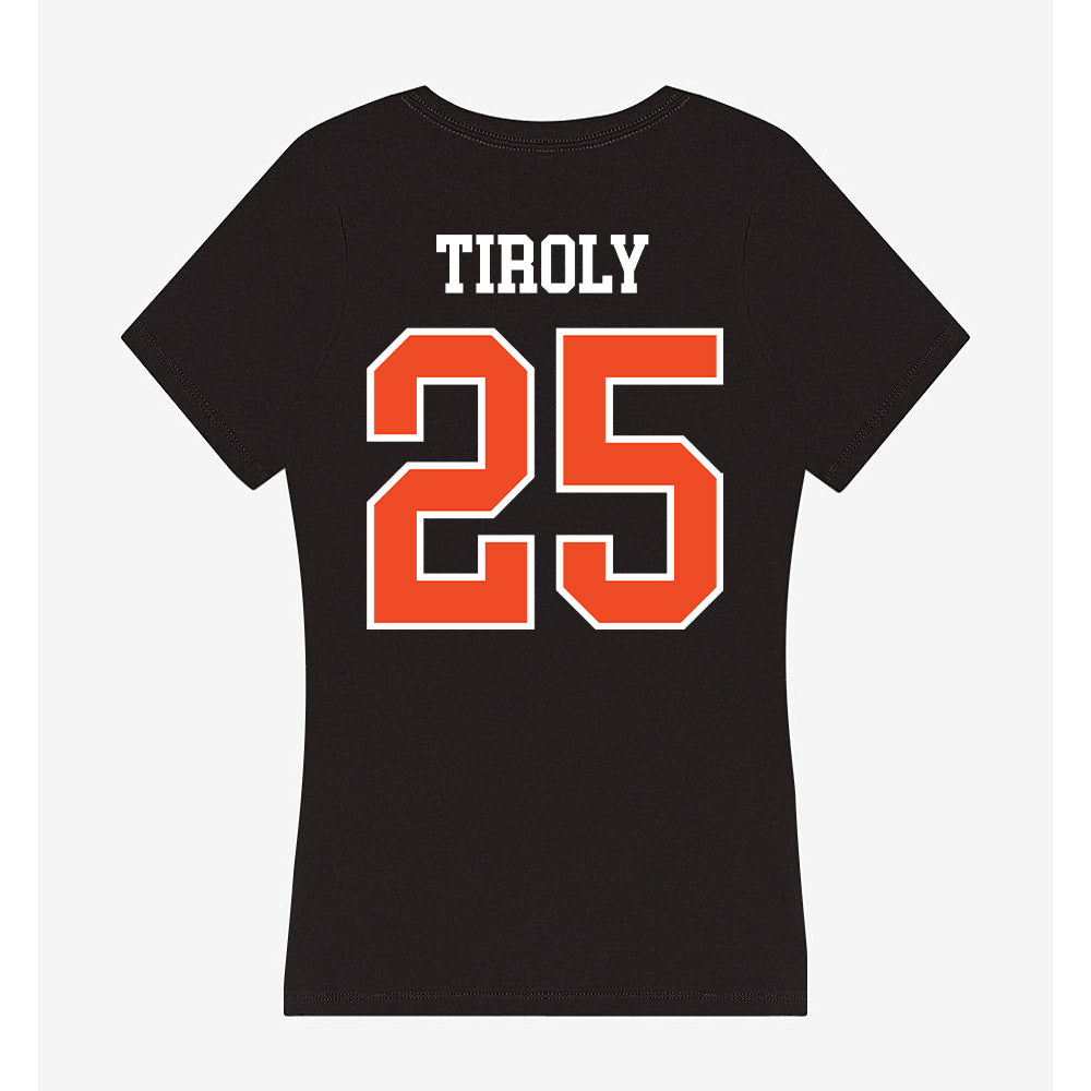 Virginia - NCAA Baseball : Joe Tiroly - Women's V-Neck T-Shirt-1