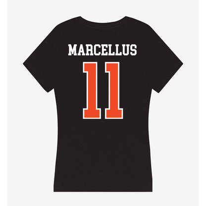 Virginia - NCAA Football : Maddox Marcellus - Women's V-Neck T-Shirt-1