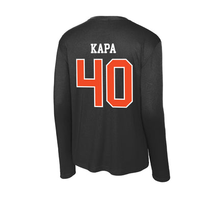 Virginia - NCAA Baseball : Tyler Kapa - Activewear Long Sleeve T-Shirt-1