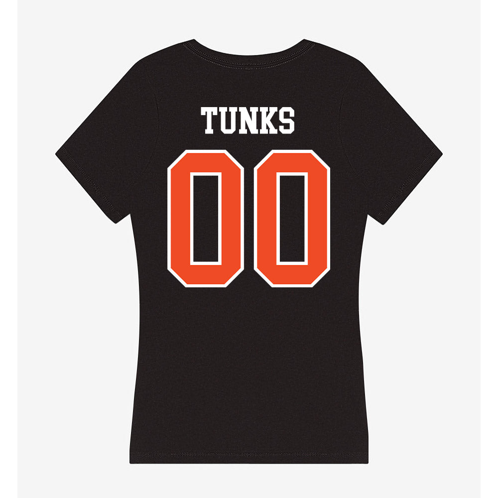 Virginia - NCAA Men's Soccer : Caleb Tunks - Women's V-Neck T-Shirt-1