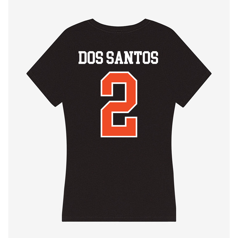 Virginia - NCAA Women's Basketball : Raiane Dos Santos - Women's V-Neck T-Shirt-1