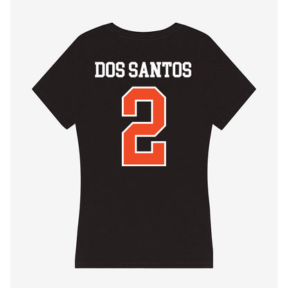 Virginia - NCAA Women's Basketball : Raiane Dos Santos - Women's V-Neck T-Shirt-1
