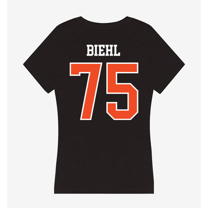 Virginia - NCAA Football : Dylan Biehl - Women's V-Neck T-Shirt-1