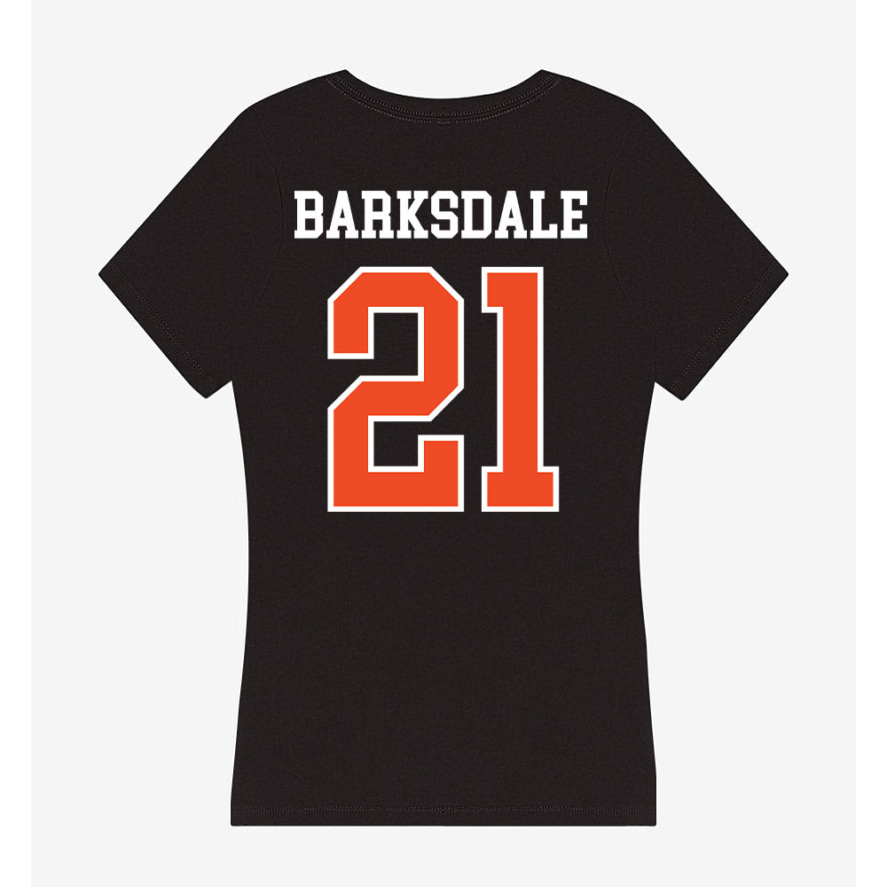 Virginia - NCAA Men's Basketball : Silas Barksdale - Women's V-Neck T-Shirt-1