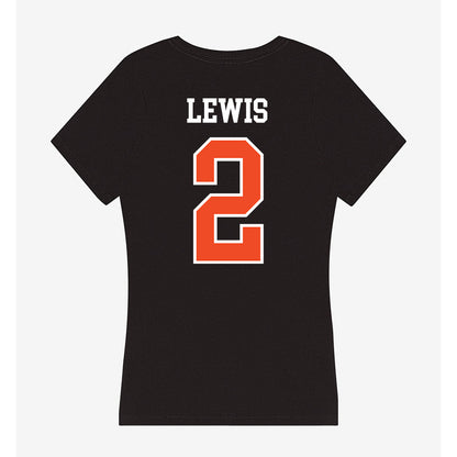 Virginia - NCAA Football : Peyton Lewis - Women's V-Neck T-Shirt-1