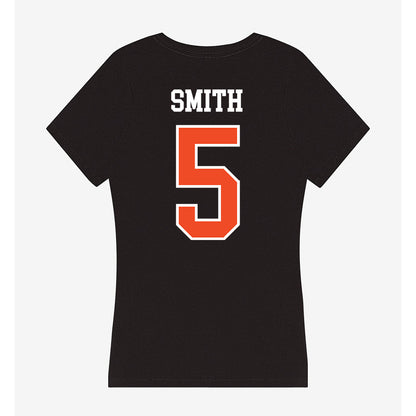 Virginia - NCAA Women's Basketball : Sa'Myah Smith - Women's V-Neck T-Shirt-1