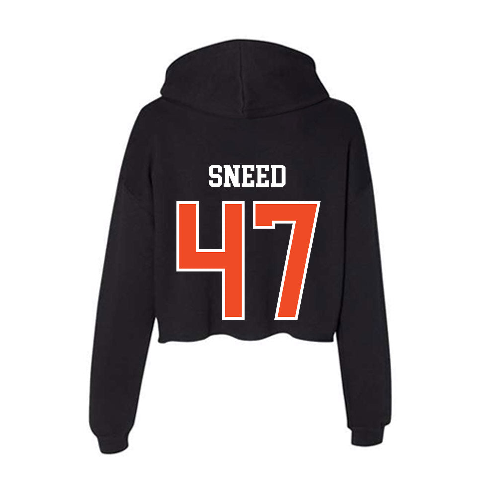 Virginia - NCAA Football : Gabe Sneed - Women's Crop Fleece Hooded Sweatshirt-1