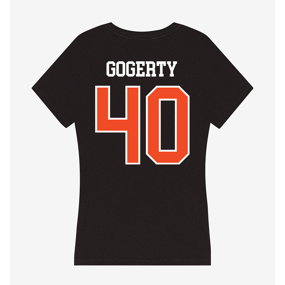 Virginia - NCAA Women's Lacrosse : Devon Gogerty - Women's V-Neck T-Shirt-1