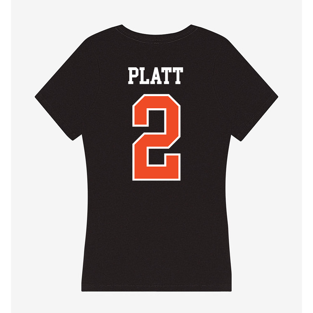 Virginia - NCAA Football : Donavon Platt - Women's V-Neck T-Shirt-1