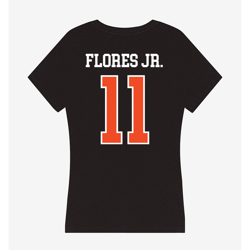 Virginia - NCAA Football : Rico Flores Jr. - Women's V-Neck T-Shirt-1