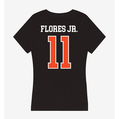 Virginia - NCAA Football : Rico Flores Jr. - Women's V-Neck T-Shirt-1