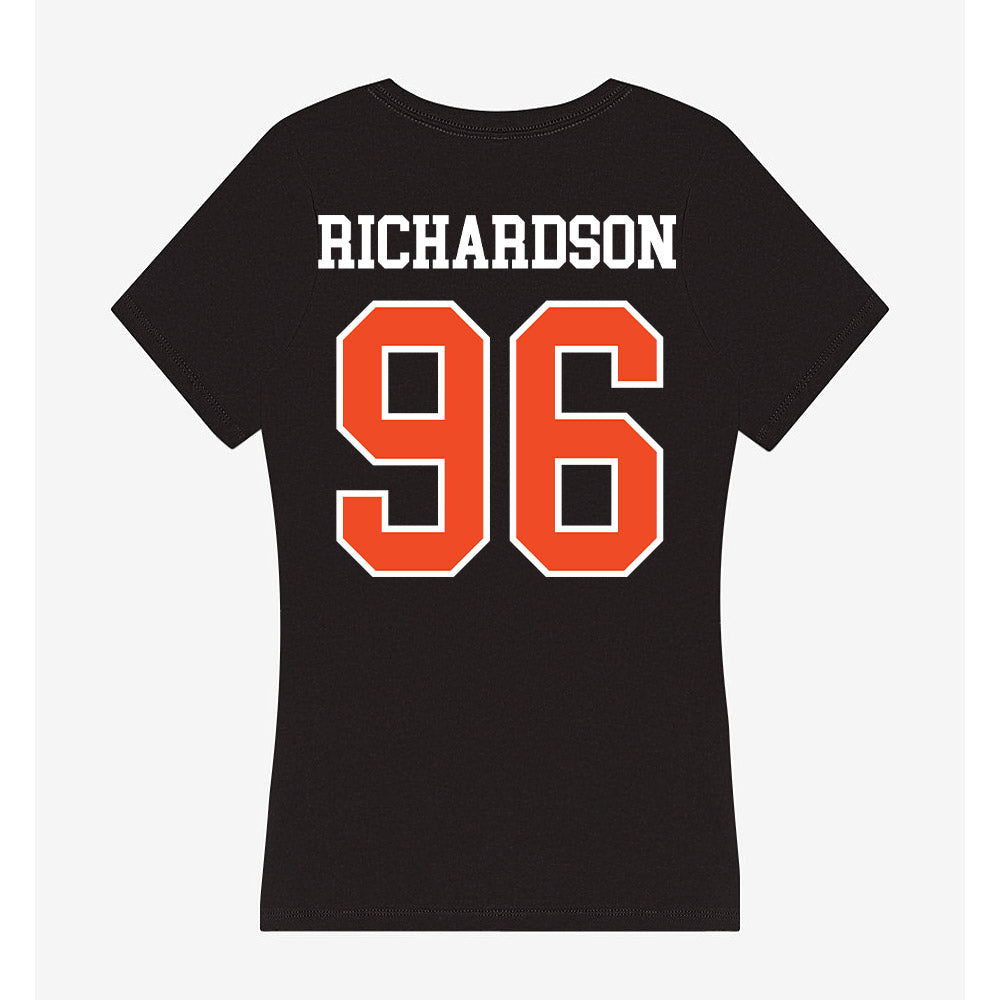 Virginia - NCAA Football : JaySean Richardson - Women's V-Neck T-Shirt-1