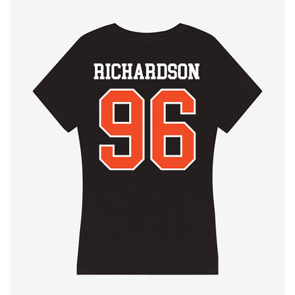 Virginia - NCAA Football : JaySean Richardson - Women's V-Neck T-Shirt-1