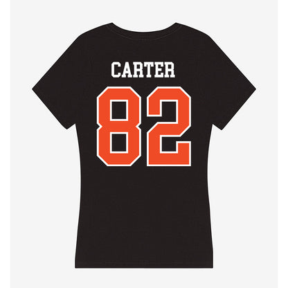 Virginia - NCAA Football : DaMari Carter - Women's V-Neck T-Shirt-1