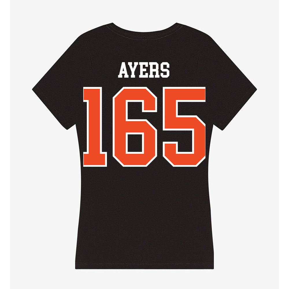 Virginia - NCAA Wrestling : Macon Ayers - Women's V-Neck T-Shirt-1