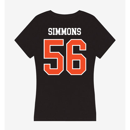 Virginia - NCAA Football : Tyler Simmons - Women's V-Neck T-Shirt-1