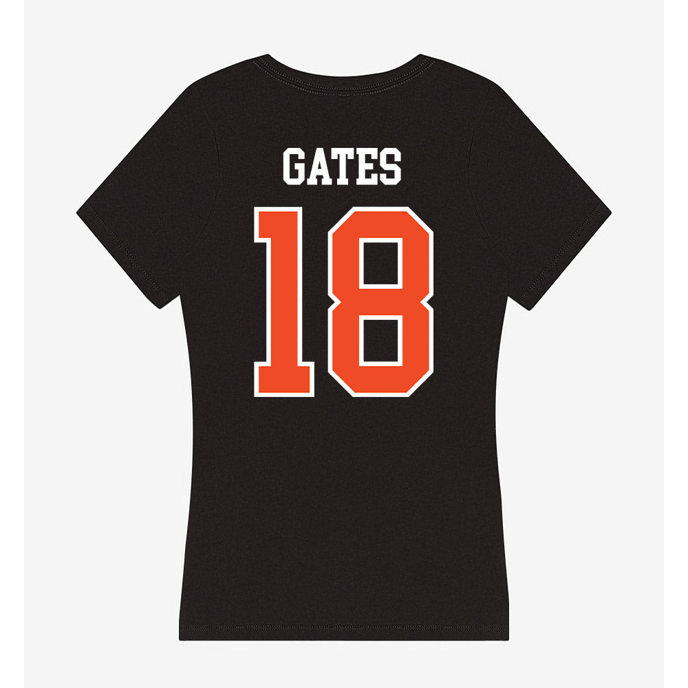 Virginia - NCAA Women's Volleyball : Skyler Gates - Women's V-Neck T-Shirt-1