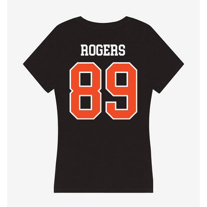 Virginia - NCAA Football : John Rogers - Women's V-Neck T-Shirt-1