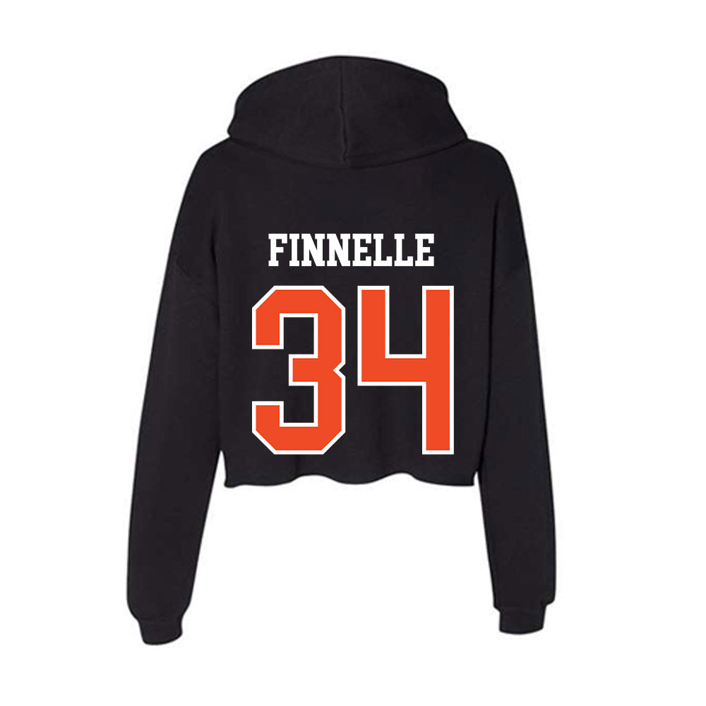Virginia - NCAA Women's Lacrosse : Elyse Finnelle - Women's Crop Fleece Hoodie-1